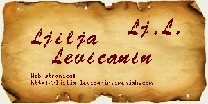 Ljilja Levičanin vizit kartica